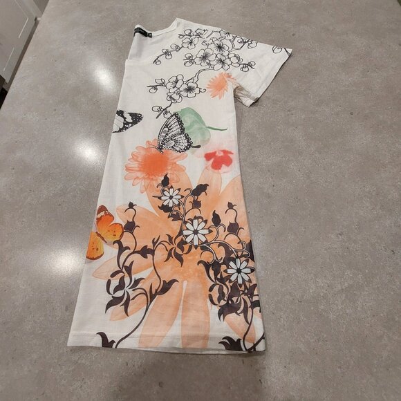 MACCINE Women's Floral/Butterfly/Rhinestones Short Sleeves Tee - SML - Picture 5 of 9